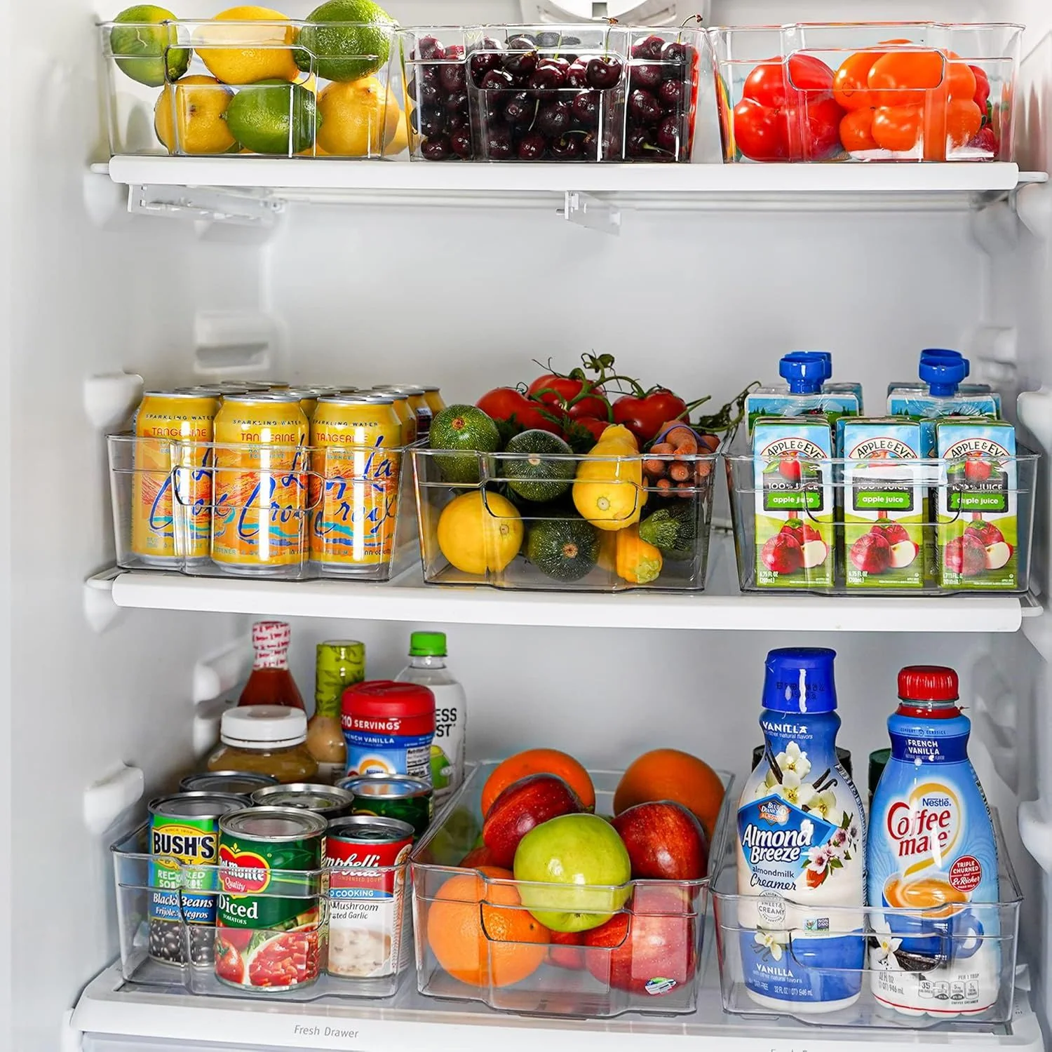 Large Refrigerator Organizer Bins (4 Packs) - Image 6