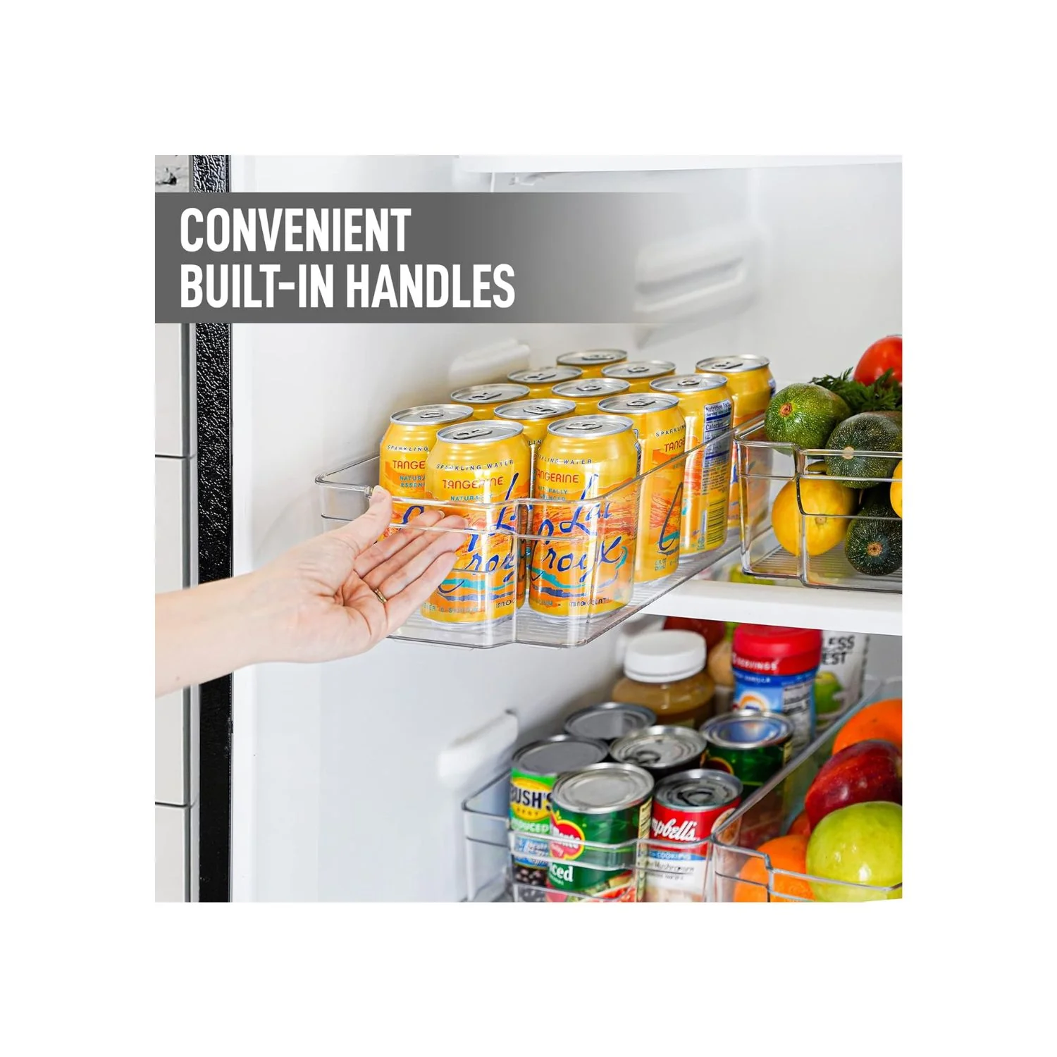 Large Refrigerator Organizer Bins (4 Packs) - Image 7