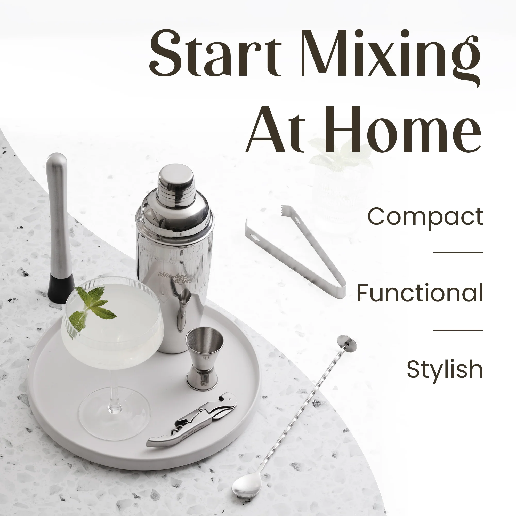 8-Piece Cocktail Shaker Set - Image 3