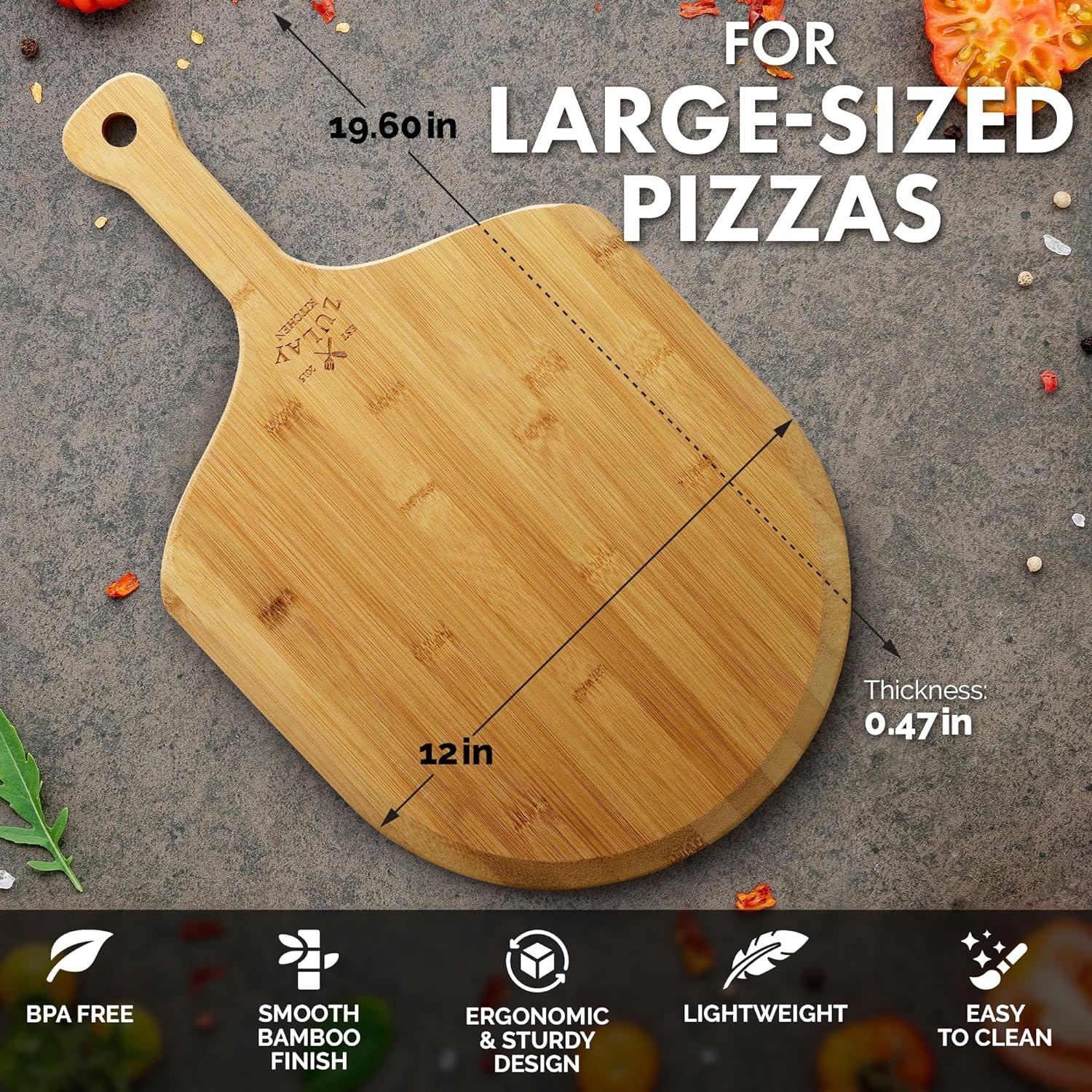 Bamboo Pizza Peel - Image 4