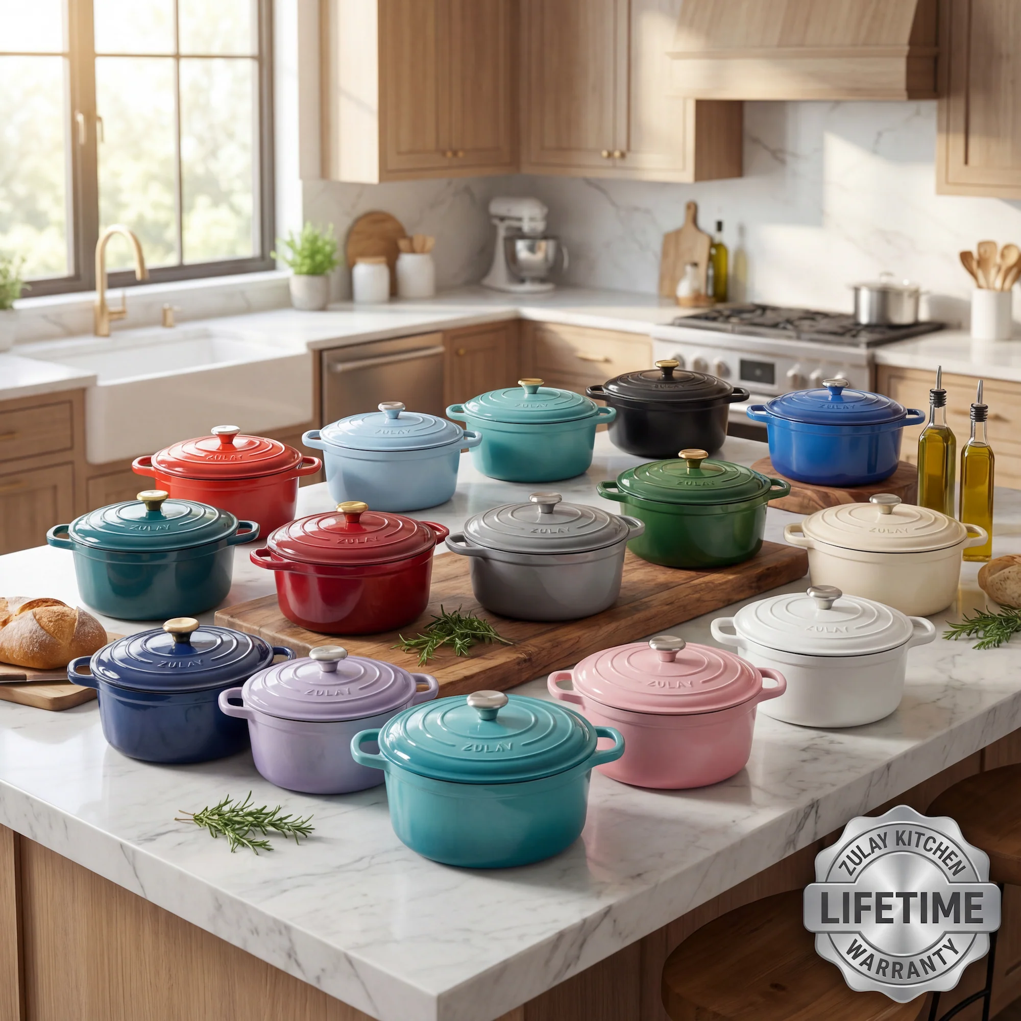 Enameled Cast Iron Dutch Oven - Image 9