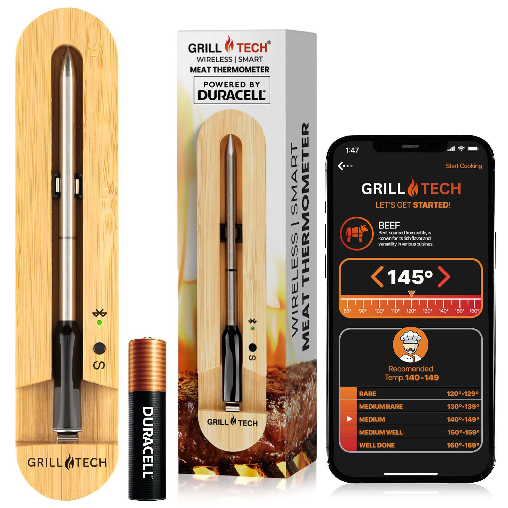 Grill Tech Wireless Meat Thermometer - Image 9