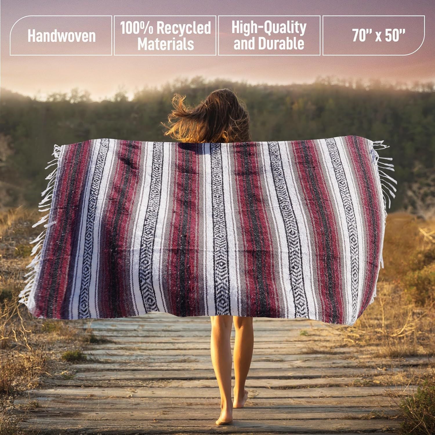 Handcrafted Mexican Blanket - Image 7