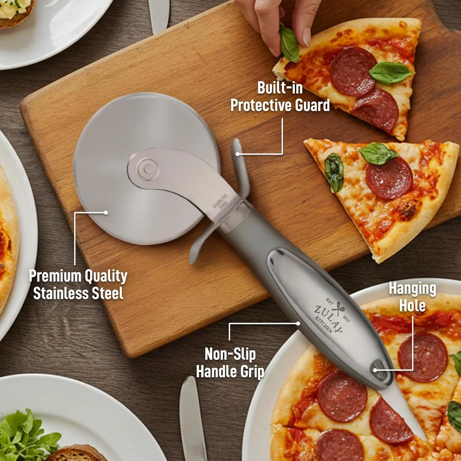 Pizza Slicer With Non-Slip Handle - Image 4