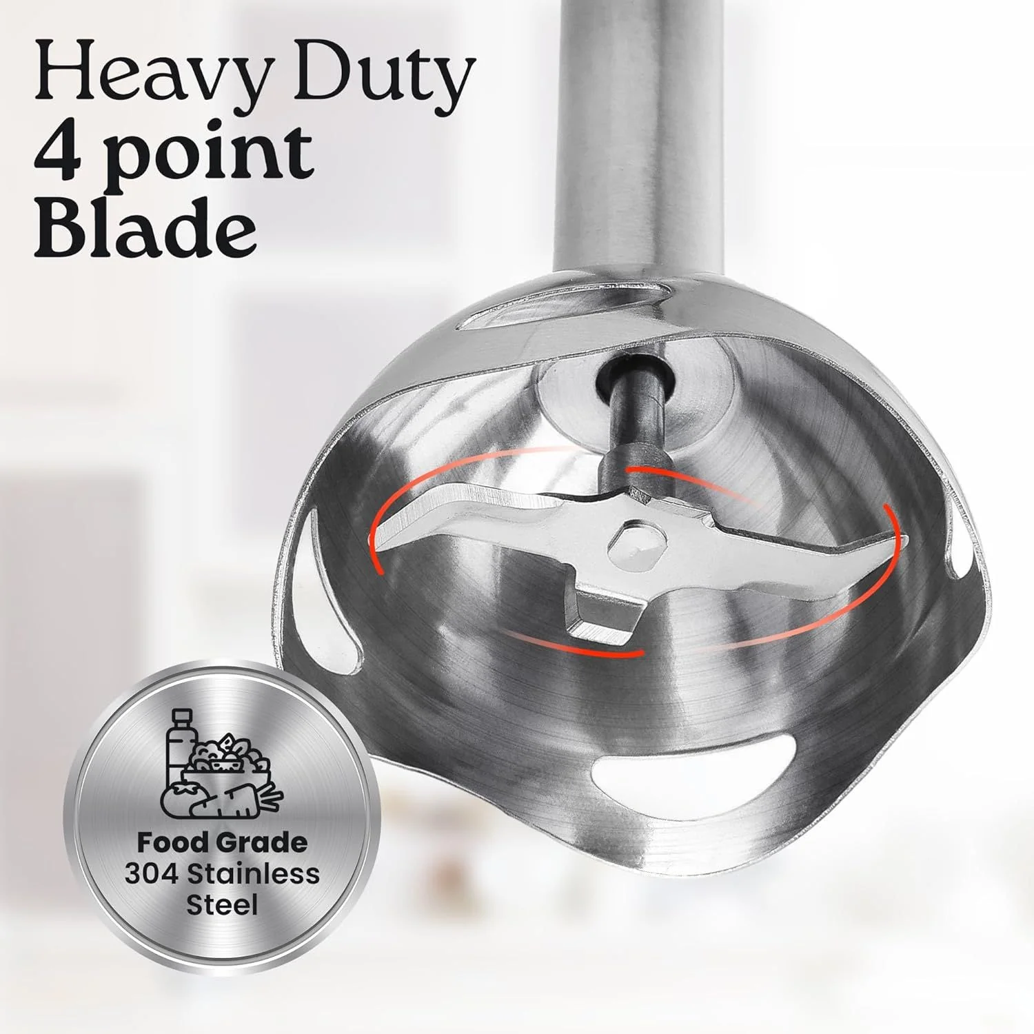 Powerful Immersion Blender Handheld (800 Watts) - Image 9