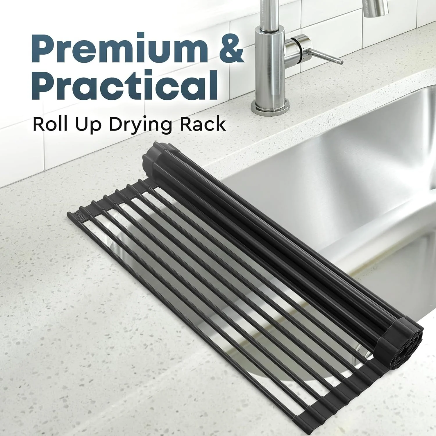 Roll-Up Sink Drying Rack (20.5") - Image 3