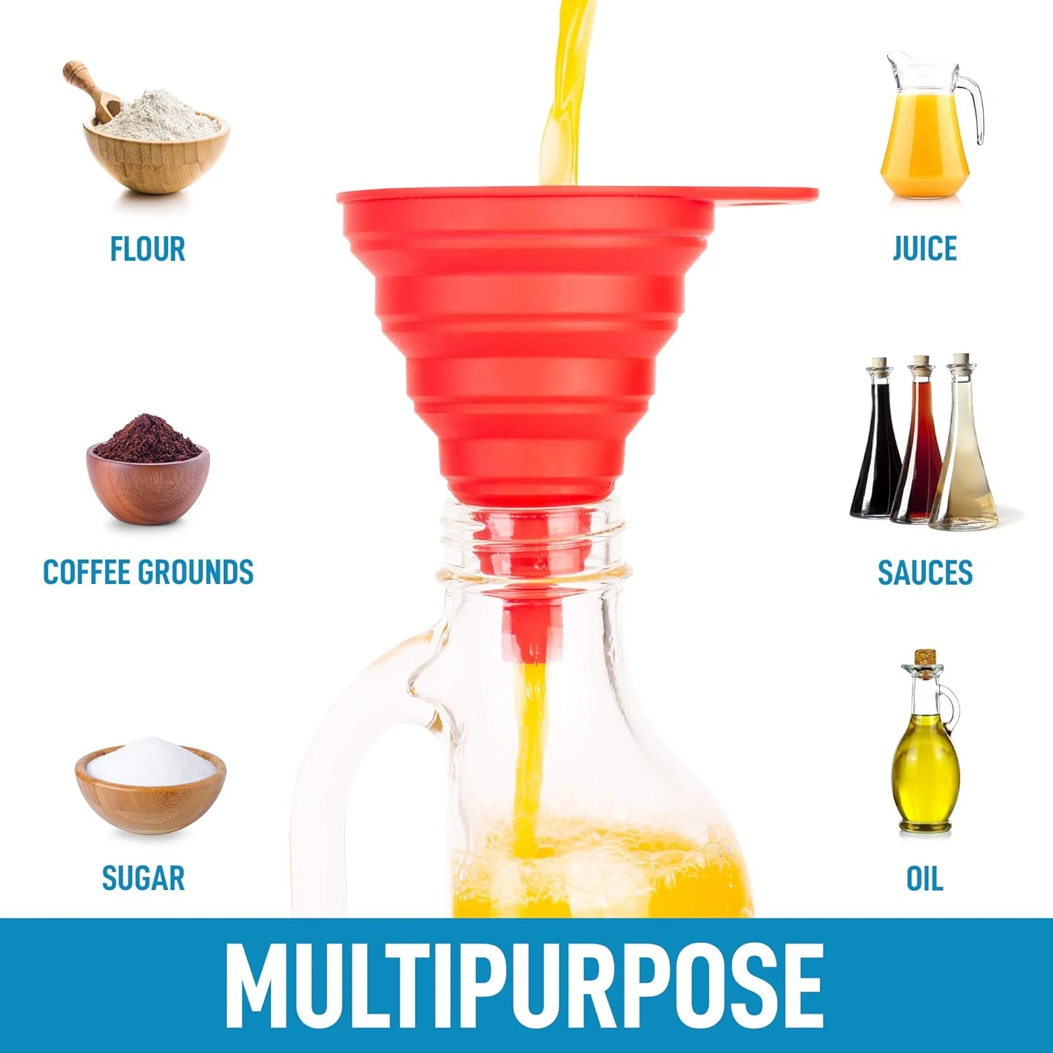 Collapsible Silicone Funnels - Image 5