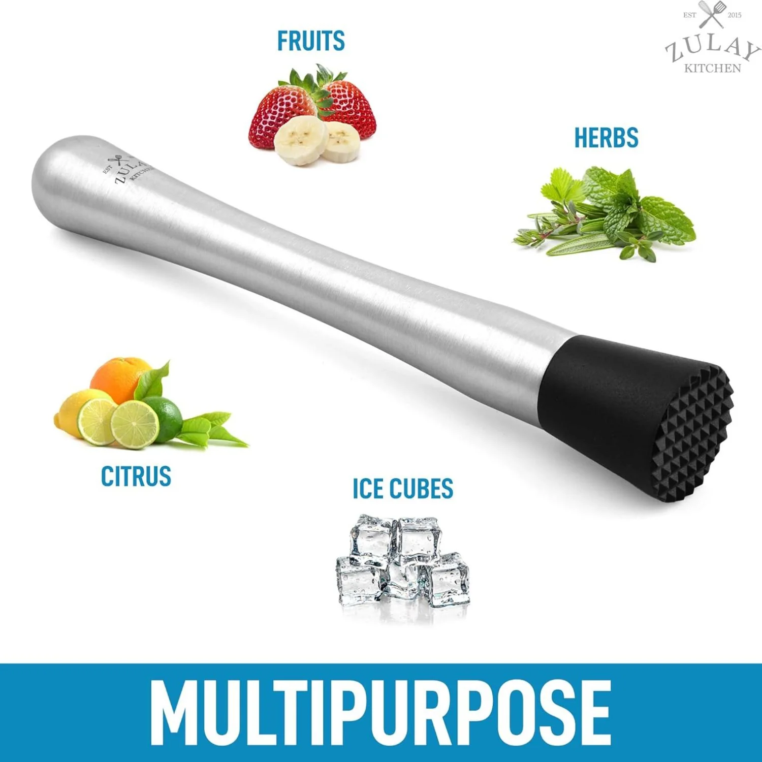 Stainless Steel Cocktail Muddler - Image 5